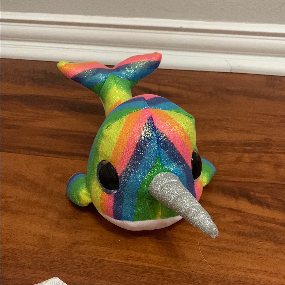 Colorful Plush Narwhal Toy